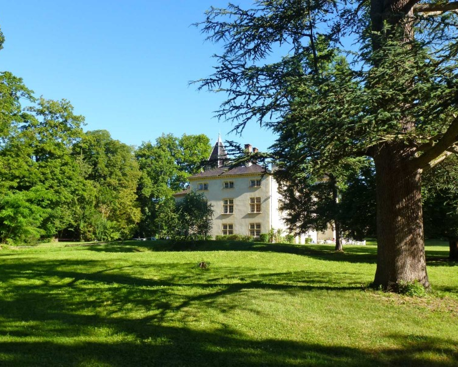Le parc du château de Saint Bonnet